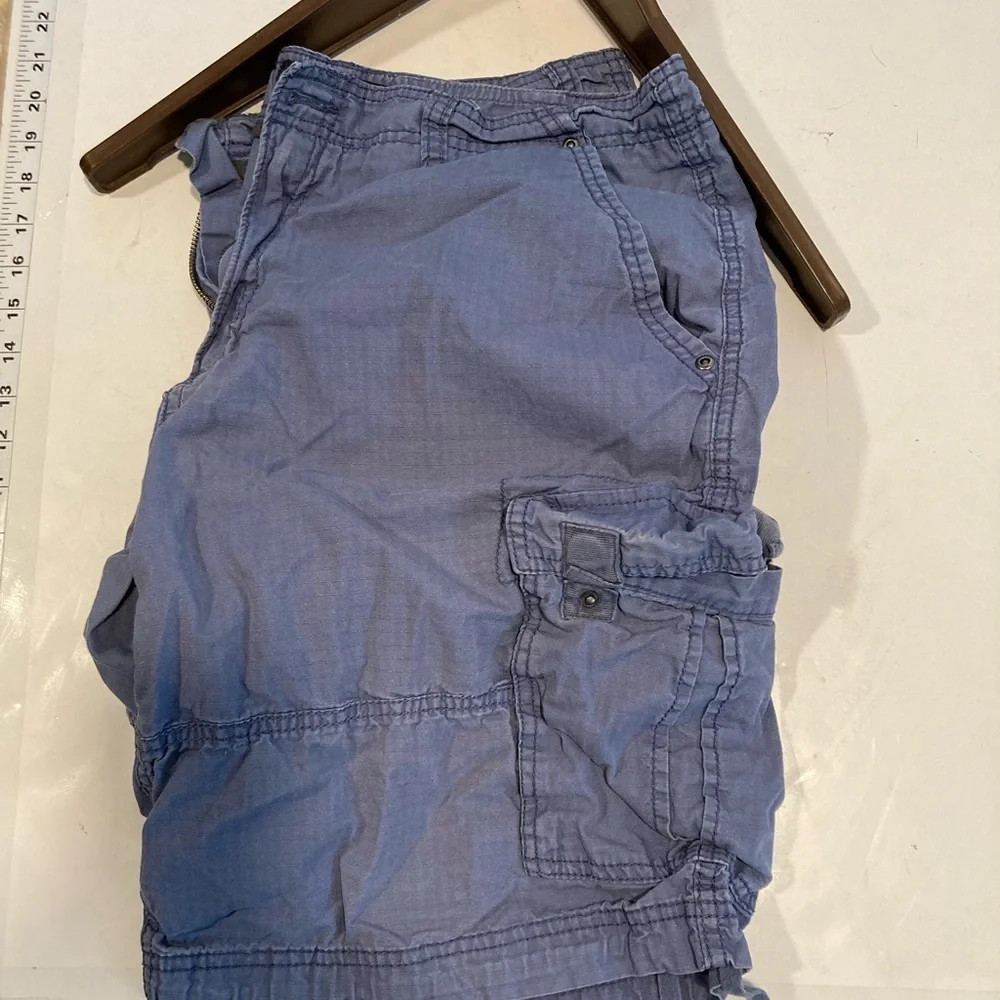 OP 100% Cotton Cargo Shorts Activewear Outdoorsy Pockets Blue/Denim Color